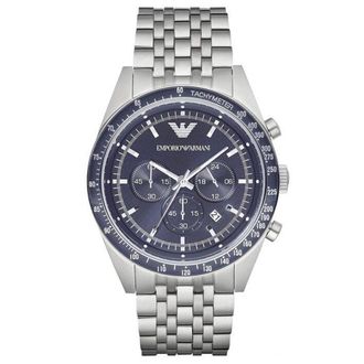 Emporio Armani AR6072 Chronograaf Blauw Wijzerplaat Herenhorloge
