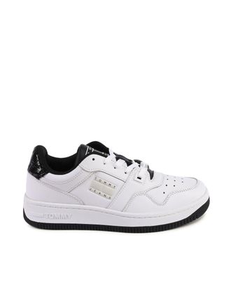 Tommy Hilfiger Womens Essential Lowtop Sneakers - White Leather - Size EU 36