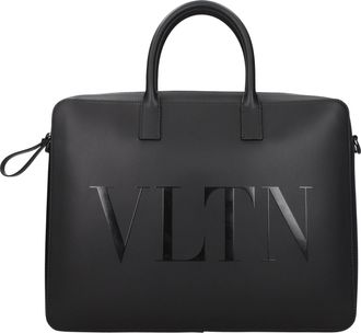 Valentino Garavani Borse da Lavoro Vltn Uomo Pelle Nero/Nero