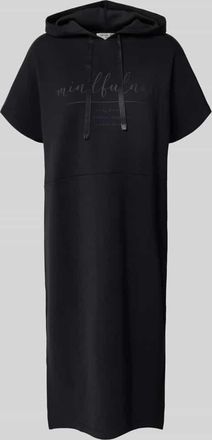 Christian Berg Sweatkleid mit Statement-Print und Kapuze in Black, Größe XL