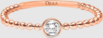 Djula Bague Mix & Match Solitaire Diamants Or Rose