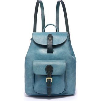 OLD TREND Isla Small Leather Backpack in Turquoise at Nordstrom Rack