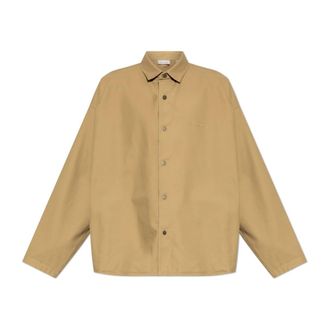Fear of God Cotton Canvas Overshirt - Heren - Casual Overhemden - Beige - 2XL - Katoen - Overhemden