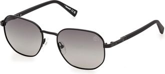 Timberland TB00018 Polarized 02D Mens Sunglasses Black Size 53