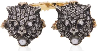Gucci Le Marche Des Merveilles Ladies 18k Gold 0.694 CT Diamond Band Ring Size 6.75 YBC460834001014