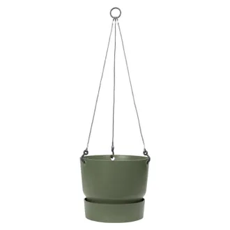 ELHO Maceta Colgante Greenville 24 - Exterior - &Oslash; 23,9 X H 20,3 Cm - Hoja Verde