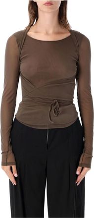 Christophe Lemaire Donna, Top, Marrone, M, new