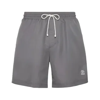 Brunello Cucinelli Brunello Cucinelli, Beachwear, male, Gray, Size: S Mw817043 Swim Shorts