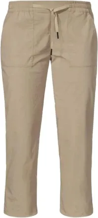 Sch&ouml;ffel Broek Rangun L - Dames - Broeken - Beige - Maat: XL Zijde