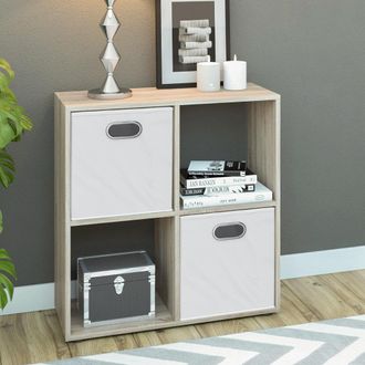 Vicco Separador De Ambientes Tetra, Sonoma, 72.6 X 72 Cm, Vicco