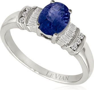 Le Vian Ladies Blueberry Tanzanite Rings set in 14K Vanilla Gold