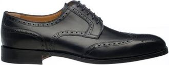 Ferrini French Calf Wing-Tip Lace Up in Black at Nordstrom, Size 10.5