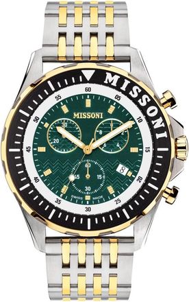 Missoni Zwitserse New Chrono Sportieve Elegantie Horloge - Heren - Horloges - Veelkleurig - ONE Size - Accessoires