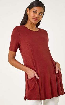 Roman Pocket Detail Tunic Top