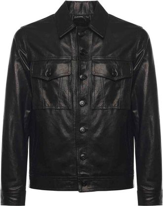 Giuliano Galiano Arizona Nappa Leather Jacket