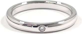 Tiffany & Co. Silver Platinum 950 Band Ring (Pre-Owned)