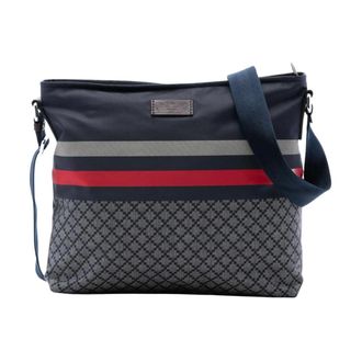 Gucci Pre-owned Vintage Gestreepte Canvas Crossbody Tas - Dames - Pre-owned - Blauw - Maat: ONE Size