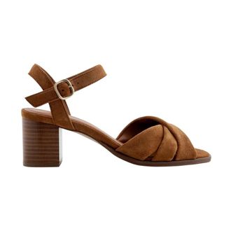 Maison Toufet Schoenen, Dames, Bruin, 38 EU, Leer, Antonella Sandal