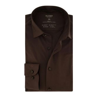 Olymp Olymp, Heren, Overhemden, Bruin, Maat: XL