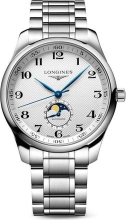 Longines Master Collection Automatic Bracelet Watch, 42mm in Silver at Nordstrom