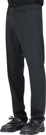 Patrizia Pepe Elegante Zwarte Broek Herfst Winter - Heren - Nette broeken - Zwart - S - Wol - Broeken