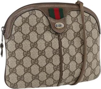 Gucci Pre-owned Plastic Cross Body Bag - Dames - Vintage Schoudertas - Beige - ONE Size - Vintage