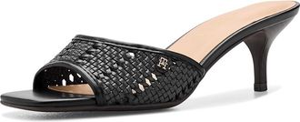Tommy Hilfiger Claihre Womens Sandals Black : 8.5 M, Faux Leather