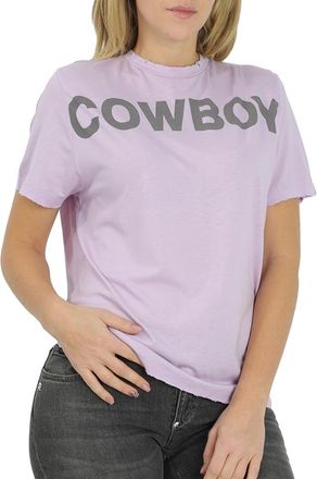 Filles A Papa Ladies Purple Fap Cowboy T-Shirt, Brand Size 1