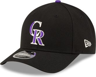 New Era 9Forty M-Crow Cap - Authentic Colorado Rockies Black