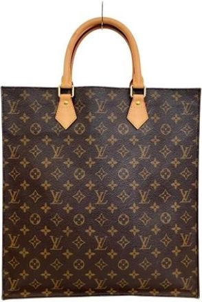 Louis Vuitton Tweedehands Canvas Louis Vuitton tassen - Dames - Vintage Shopper - Bruin - ONE Size - Vintage