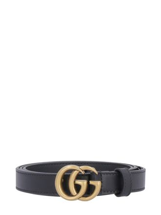 Gucci Riem met GG-logo - Zwart