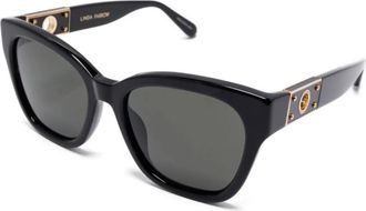 Linda Farrow Sunglasses, female, Black, Size: 57 MM Lfl1520 C1Sun Sunglasses