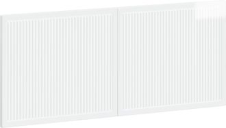 vidaXL Cabecero Montada En La Pared Ede Blanco Brillante Vidaxl