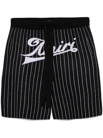 Amiri pinstriped shorts - Black