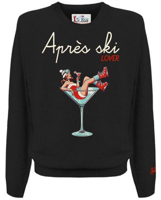 MC2 Saint Barth Black Graphic Sweatshirt