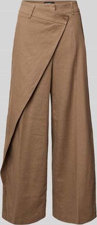 Cambio Cambio Wide Fit Hose aus Leinen-Mix Modell ANAIS in Hazel, Gr&ouml;&szlig;e 44