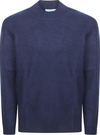 Drumohr Lupetto ML Garzato Tubico - Heren - Truien - Blauw - Maat: 2XL Wol
