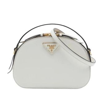 Prada Pre-owned Odette Satchel - Dames - Pre-owned - Wit - Maat: ONE Size Zijde