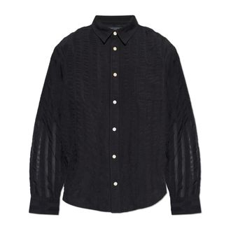 AllSaints Hombre, Camisas, Negro, Talla: XL