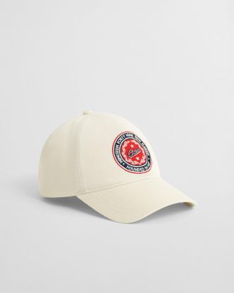 GANT Men Graphic Cotton Twill Cap (ONE SIZE) CREAM