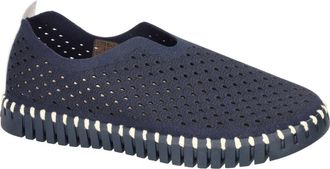 Ilse Jacobsen Tulip Slip-In - Dames - Platte Schoenen - Blauw - 36 EU - Leer - Schoenen
