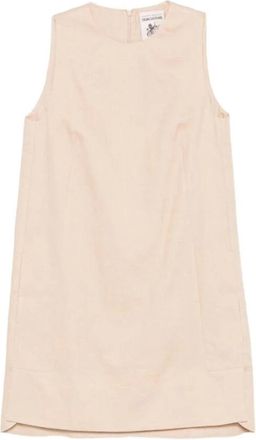 Semicouture Vestido L&iacute;nea A sin Mangas - Dresses - Mujer - Beige - M