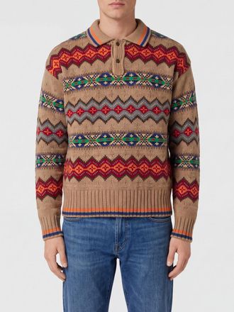 Polo Ralph Lauren Polo in maglia in pura lana con motivo jacquard all-over