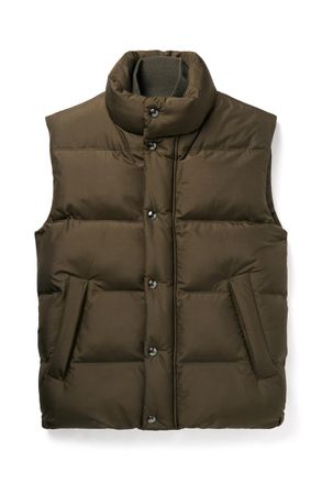 Loro Piana Lucio Quilted Storm System Silk Gilet