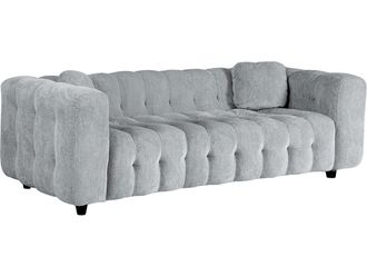 Habitat et Jardin Habitat Et Jardin - Sof&aacute; Recto vendome De Chenilla - 3 Plazas - Gris