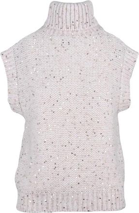 Eleventy Textured Knit Sleeveless Vest