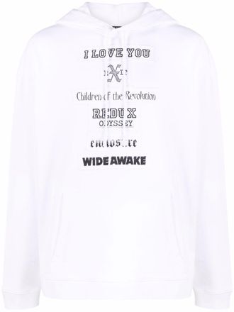 Raf Simons I Love You hoodie - men - Cotton - M - White