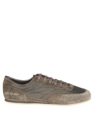 Common Projects Minimal Runner Nylon Suede Panels Sneakers