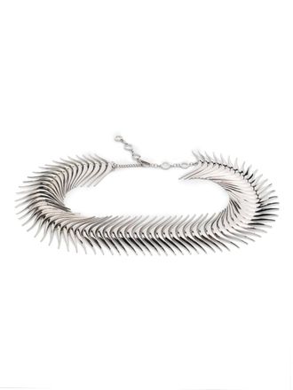 Benedetta Bruzziches chain-link detailing polished-finish belt - women - Brass/Brass - One Size - Silver