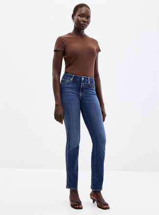 7 For All Mankind Womens Medium indigo Kimme jean Fit: Straight leg, regular rise